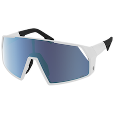 Scott Pro Shield sykkelbriller Hvit/AMP Blue Chrome Scott Pro Shield sykkelbriller Hvit/AMP Blue Chrome