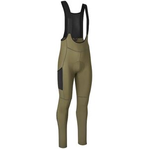 GripGrab PACR Thermal bibtights med seler olive green herre GripGrab PACR Thermal bibtights med seler olive green herre