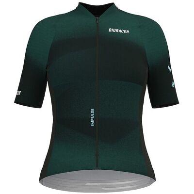 Bioracer Icon sykkeltrøye korte ermer emerald green dame Bioracer Icon sykkeltrøye korte ermer emerald green dame