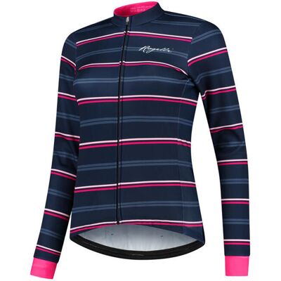 Rogelli Stripe vinterjakke windtex blå/pink dame Rogelli Stripe vinterjakke windtex blå/pink dame