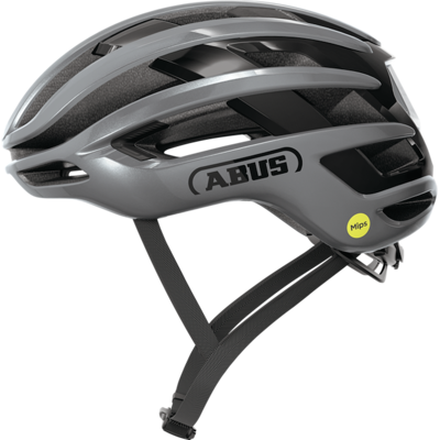 ABUS AirBreaker 2.0 MIPS sykkelhjelm graphite silver ABUS AirBreaker 2.0 MIPS sykkelhjelm graphite silver