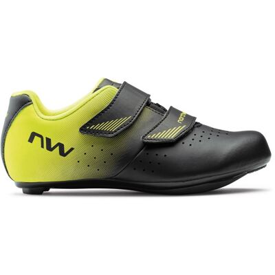 Northwave Core Junior Racer sykkelsko svart/gul Northwave Core Junior Racer sykkelsko svart/gul