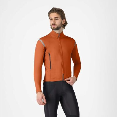Castelli Perfetto RoS 3 sykkeljakke mocha/black reflex herre Castelli Perfetto RoS 3 sykkeljakke mocha/black reflex herre
