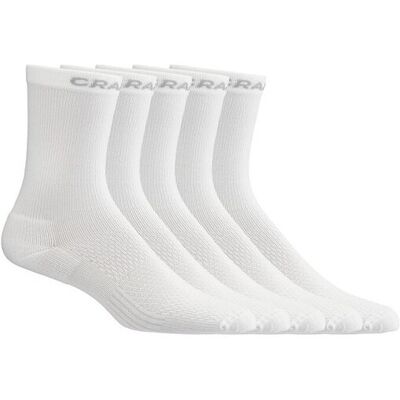 Craft Active High sykkelsokker 5-pakning hvit Craft Active High sykkelsokker 5-pakning hvit