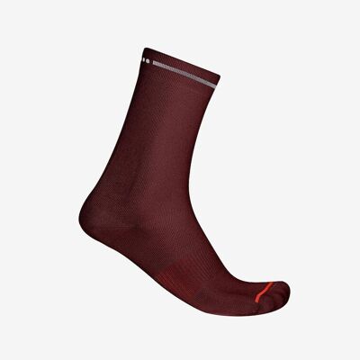 Castelli Premio Evo 18 sykkelsokker deep bordeaux Castelli Premio Evo 18 sykkelsokker deep bordeaux