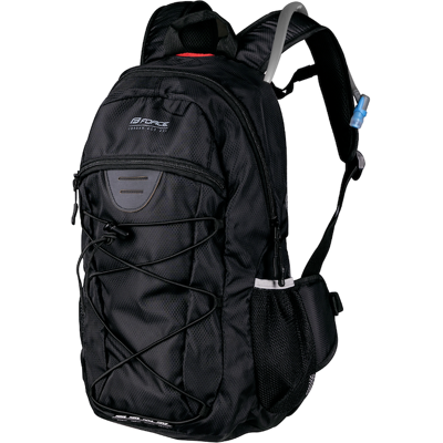 FORCE Jordan Plus ryggsekk 20 liter med 2 liter veskesystem/drikkeblære sort FORCE Jordan Plus ryggsekk 20 liter med 2 liter veskesystem/drikkeblære sort