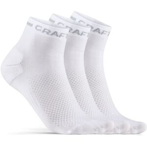 Craft CORE Dry Mid Sokk 3-Pk Hvit Craft CORE Dry Mid Sokk 3-Pk Hvit