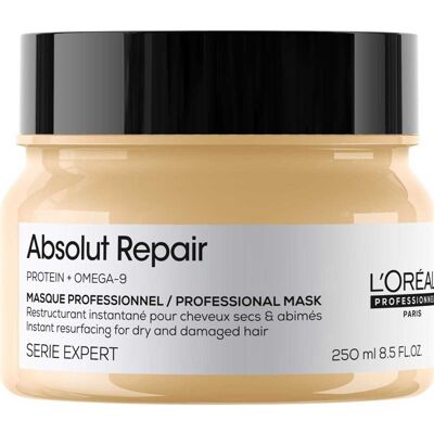 L'Oreal Professionnel Absolut Repair Gold Hårmaske 250ml - Reparasjon for skadet hår L'Oreal Professionnel Absolut Repair Gold Hårmaske 250ml - Reparasjon for skadet hår