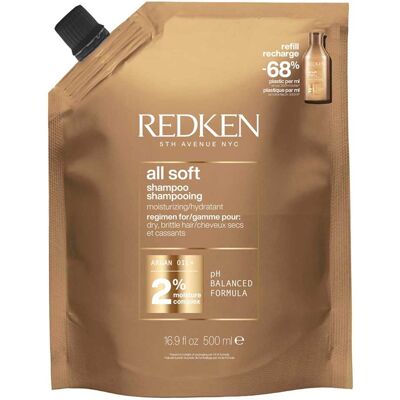 Redken All Soft Shampoo 500ml Refill Redken All Soft Shampoo 500ml Refill