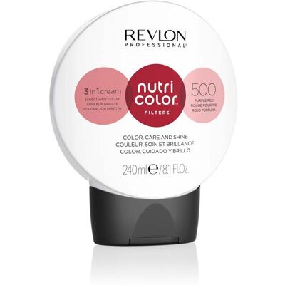 Revlon Nutri Color Filters Lilla-Rød Hårfarge Maske - 240ml Revlon Nutri Color Filters Lilla-Rød Hårfarge Maske - 240ml