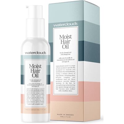 Waterclouds Moist Hair Oil - 70 ml Klassisk Hårolje for Kvinner Waterclouds Moist Hair Oil - 70 ml Klassisk Hårolje for Kvinner