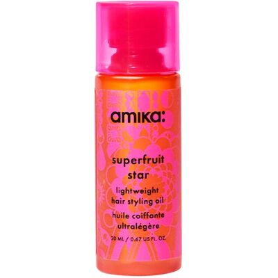 Amika Superfruit Star Lightweight Hair Styling Oil 20ml Amika Superfruit Star Lightweight Hair Styling Oil 20ml