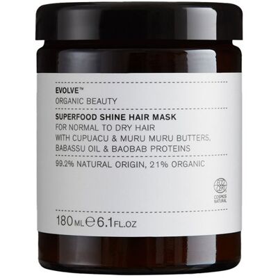 Evolve Organic Beauty Superfood Shine Hårmaske - 180ml Evolve Organic Beauty Superfood Shine Hårmaske - 180ml