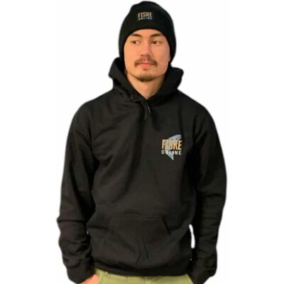 FiskeOnline Sportfishing Hoodie Size XL Black FiskeOnline Sportfishing Hoodie Size XL Black