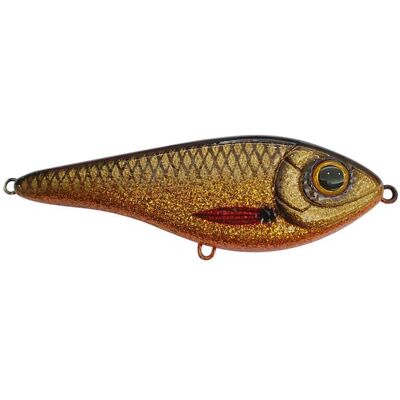 Strike Pro Buster Swim Bait, Slow Sink, 13cm, 65g - Golden Roach Strike Pro Buster Swim Bait, Slow Sink, 13cm, 65g - Golden Roach