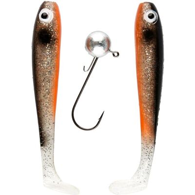 IFISH The Demon Shad 10cm, 2-pack including Jig Head - Silver Sally IFISH The Demon Shad 10cm, 2-pack including Jig Head - Silver Sally