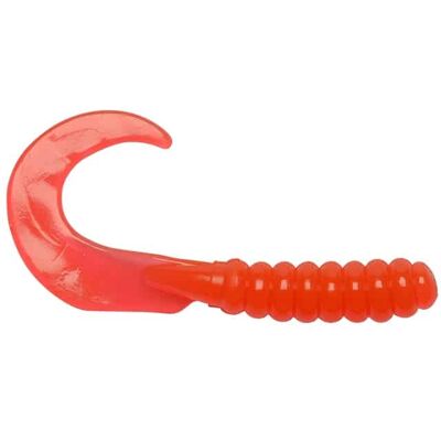 Big Bite Baits Curl Tail Grub Orange 7cm, 10-pack Big Bite Baits Curl Tail Grub Orange 7cm, 10-pack