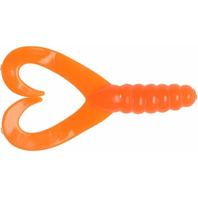 Big Bite Baits Twin Tail Grub Orange/Yellow 7cm, 10-pack Big Bite Baits Twin Tail Grub Orange/Yellow 7cm, 10-pack