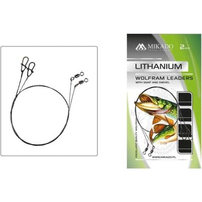 Mikado Wolfram Leader - 45cm/10kg - 2pcs Mikado Wolfram Leader - 45cm/10kg - 2pcs