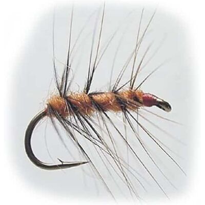 Hurricane Dry Fly B1450 - Superpuppan Brown & Orange Size 14 Hurricane Dry Fly B1450 - Superpuppan Brown & Orange Size 14