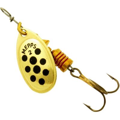 Mepps Aglia Prickig 2 4,5g Guld/Svart Mepps Aglia Prickig 2 4,5g Guld/Svart