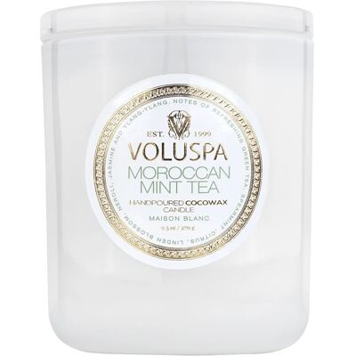 Duftr Candle Moroccan Mint Tea fra Voluspa Maison Blanc - 270g Duftr Candle Moroccan Mint Tea fra Voluspa Maison Blanc - 270g
