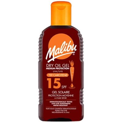 Malibu Dry Oil Gel with Carotene SPF15 200ml Malibu Dry Oil Gel with Carotene SPF15 200ml