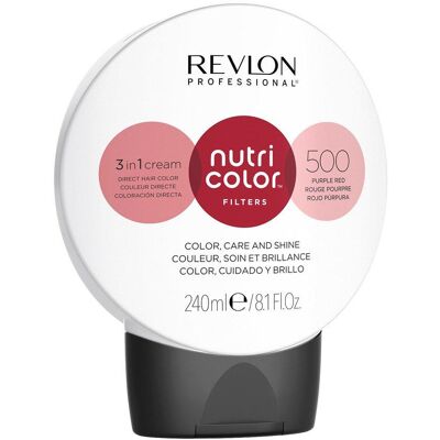 Revlon Nutri Color Filters Lilla-Rød Hårfarge Maske - 240ml Revlon Nutri Color Filters Lilla-Rød Hårfarge Maske - 240ml