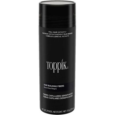 Toppik Hårbyggende Fibrene Svart - 55 g - Hårfibrene for tynt hår Toppik Hårbyggende Fibrene Svart - 55 g - Hårfibrene for tynt hår