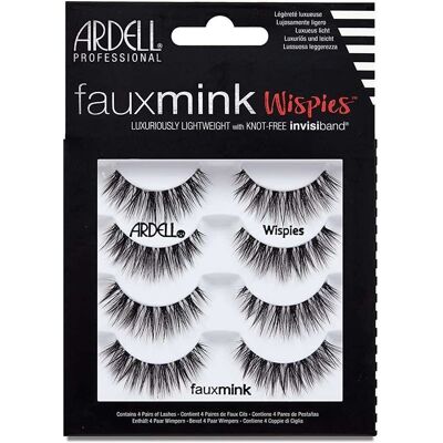 Ardell Wispies Falske Øyenvipper - 4 Par - Naturlige, Lettere, Glamourøse Ardell Wispies Falske Øyenvipper - 4 Par - Naturlige, Lettere, Glamourøse
