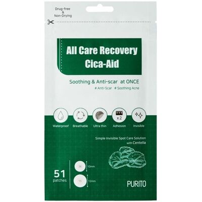 Purito All Care Recovery Cica-Aid Hydrogel-plaster - Aknebehandling Purito All Care Recovery Cica-Aid Hydrogel-plaster - Aknebehandling