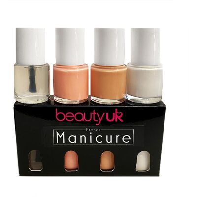 BeautyUK Beauty UK French Manicure Set 4x9ml BeautyUK Beauty UK French Manicure Set 4x9ml