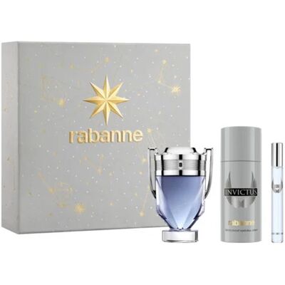 Gifset Paco Rabanne Invictus Edt 100ml + 150ml Deo Spray +10ml Travel size Gifset Paco Rabanne Invictus Edt 100ml + 150ml Deo Spray +10ml Travel size