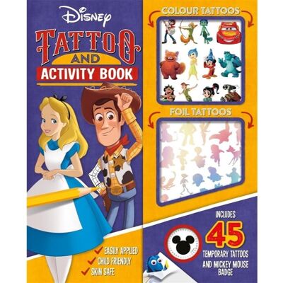 Disney Tattoo And Activity Book Disney Tattoo And Activity Book