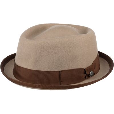 Diamond Crown Pork Pie Filthatt by Lierys beige M (56-57 cm) Diamond Crown Pork Pie Filthatt by Lierys beige M (56-57 cm)