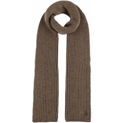 Merino Ribbestrikket Skjerf by Lierys brun Merino Ribbestrikket Skjerf by Lierys brun