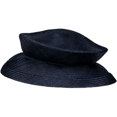 Sisal Chapeau Claque by Seeberger blå One Size Sisal Chapeau Claque by Seeberger blå One Size