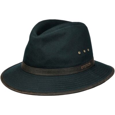 Ava Cotton Outdoor-Hatt by Stetson mørkeblå M (56-57 cm) Ava Cotton Outdoor-Hatt by Stetson mørkeblå M (56-57 cm)
