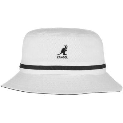 Stripe Lahinch Bomullshatt by Kangol hvit M (56-57 cm) Stripe Lahinch Bomullshatt by Kangol hvit M (56-57 cm)