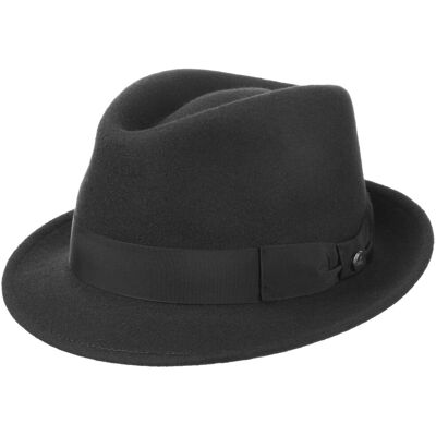 Classic Wool Trilby by Lierys svart S (54-55 cm) Classic Wool Trilby by Lierys svart S (54-55 cm)