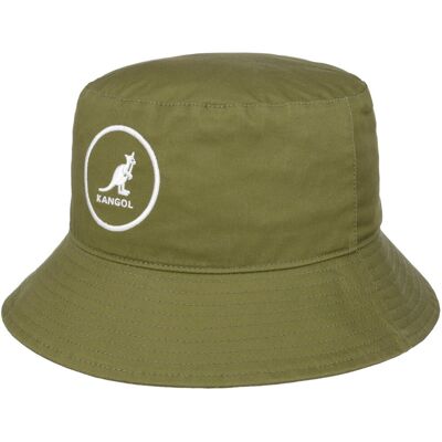 Cotton Bucket Hat by Kangol olivengrønn M (56-57 cm) Cotton Bucket Hat by Kangol olivengrønn M (56-57 cm)
