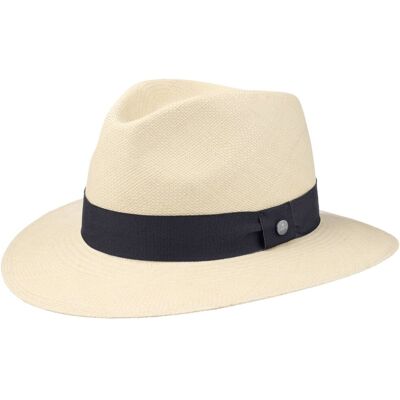 The Sophisticated Panama-Hatt by Lierys natur-mørkeblå M (57-58 cm) The Sophisticated Panama-Hatt by Lierys natur-mørkeblå M (57-58 cm)