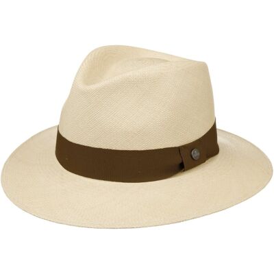 The Sophisticated Panama-Hatt by Lierys natur-lysebrun M (57-58 cm) The Sophisticated Panama-Hatt by Lierys natur-lysebrun M (57-58 cm)