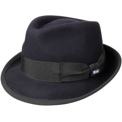 The Classic Wool Trilby Filthatt by Lipodo mørkeblå XL (60-61 cm) The Classic Wool Trilby Filthatt by Lipodo mørkeblå XL (60-61 cm)