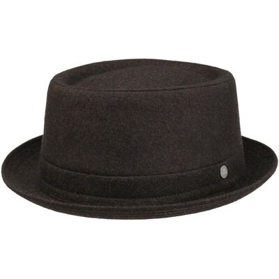 Panno Ull Pork Pie-Hatt by Lierys mørkebrun L (58-59 cm) Panno Ull Pork Pie-Hatt by Lierys mørkebrun L (58-59 cm)