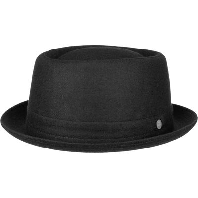 Panno Ull Pork Pie-Hatt by Lierys svart S (54-55 cm) Panno Ull Pork Pie-Hatt by Lierys svart S (54-55 cm)