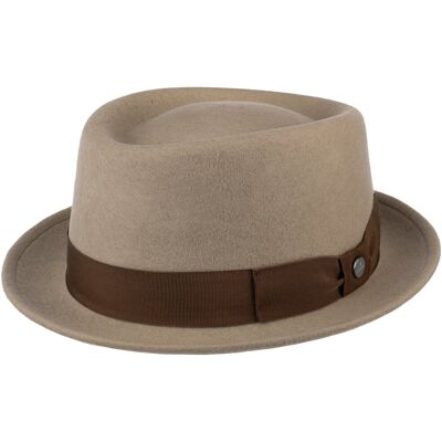 Crushable Pork Pie-Hatt by Lierys beige 57 cm Crushable Pork Pie-Hatt by Lierys beige 57 cm