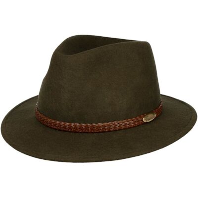 Casual Light Traveller Hatt i Ullfilt by Lierys olivengrønn 56 cm Casual Light Traveller Hatt i Ullfilt by Lierys olivengrønn 56 cm