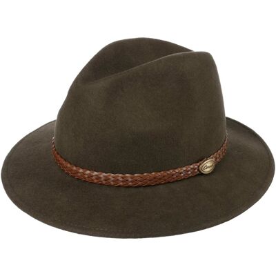 Outdoor Traveller Hatt i Ullfilt by Lipodo olivengrønn 59 cm Outdoor Traveller Hatt i Ullfilt by Lipodo olivengrønn 59 cm