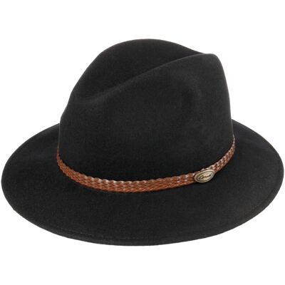 Outdoor Traveller Hatt i Ullfilt by Lipodo svart 56 cm Outdoor Traveller Hatt i Ullfilt by Lipodo svart 56 cm